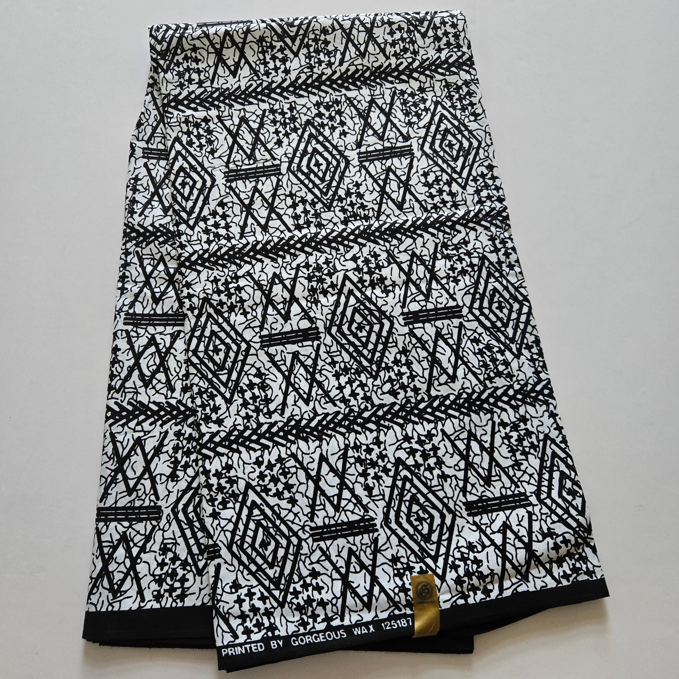 White and Black Tribal Ankara Fabric, Black and White African Print Fabric, Monochrome Fabric, 100% Cotton Fabric, AF429