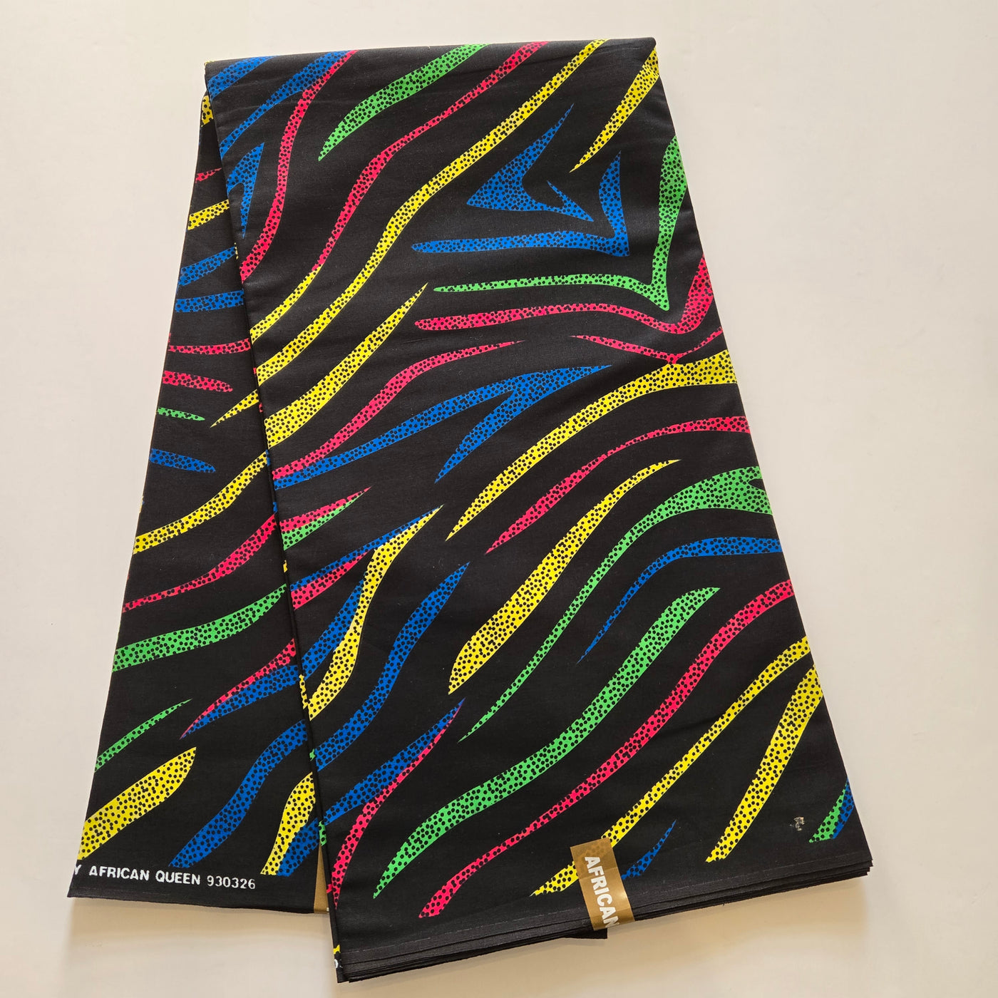 Black Multicolor Swirl Ankara Fabric, 100% Cotton Fabric AF440