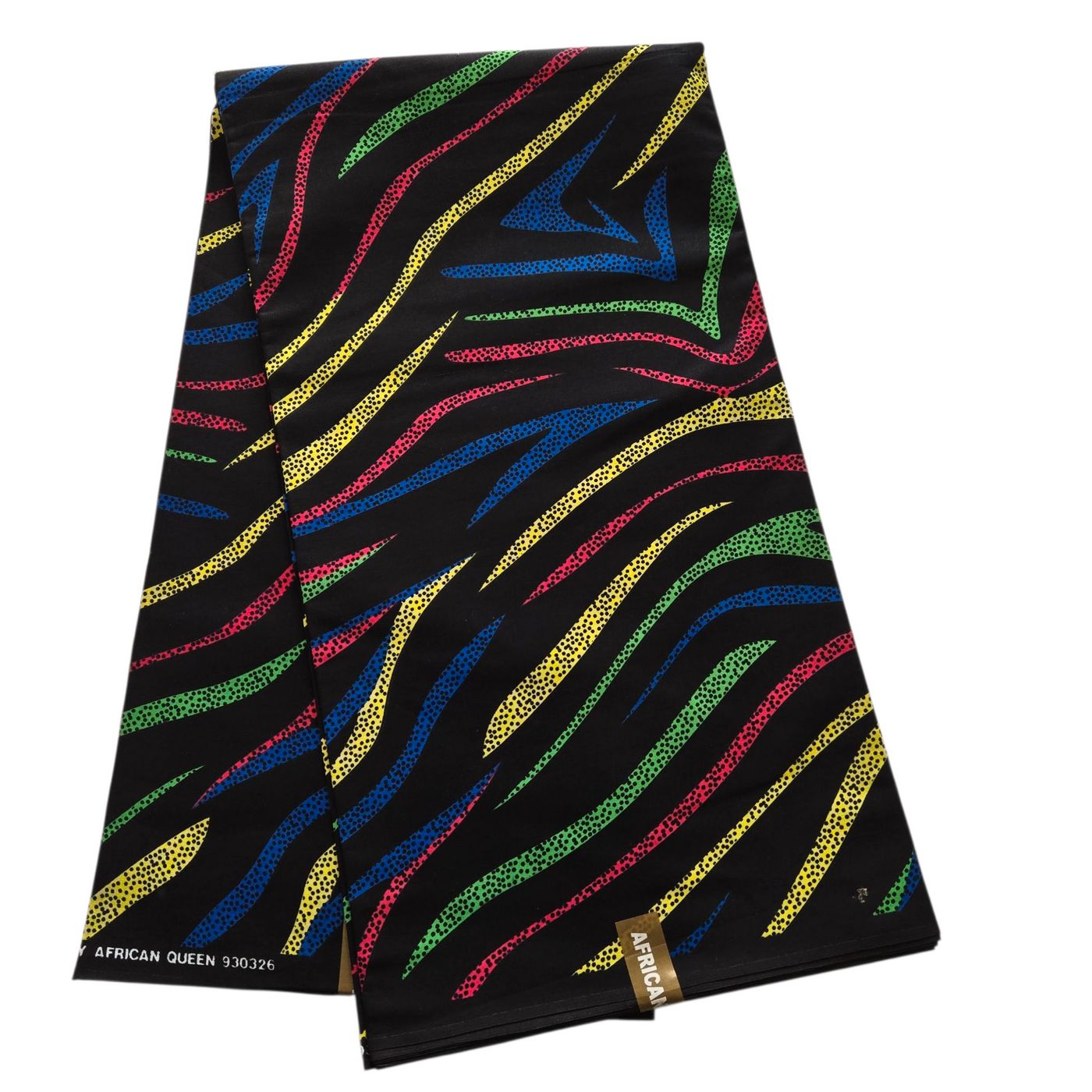 Black Multicolor Swirl Ankara Fabric, 100% Cotton Fabric AF440
