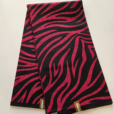 Blue and Pink Swirl Ankara Fabric, 100% Cotton Fabric AF441