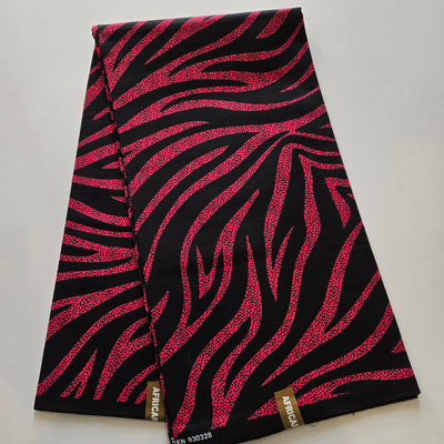 Blue and Pink Swirl Ankara Fabric, 100% Cotton Fabric AF441