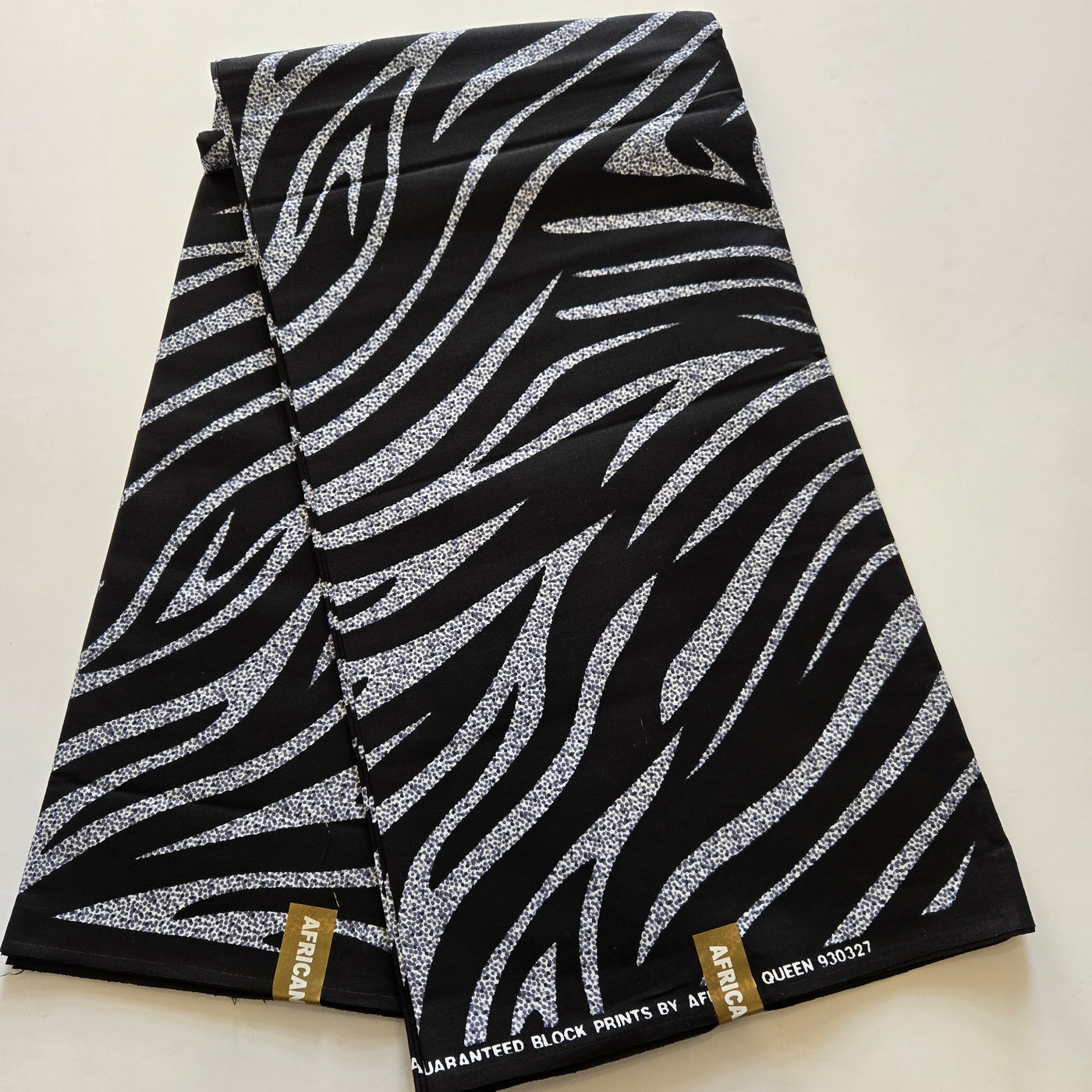 Black and Gray Swirl Ankara Fabric, 100% Cotton Fabric AF443