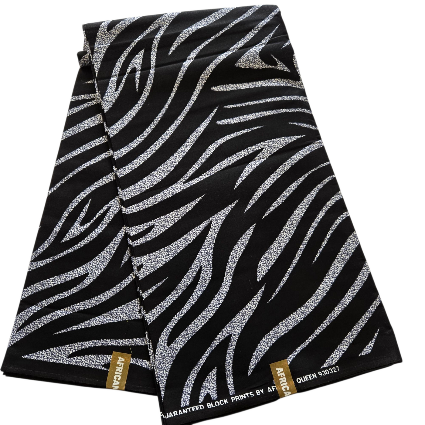 Black and Gray Swirl Ankara Fabric, 100% Cotton Fabric AF443
