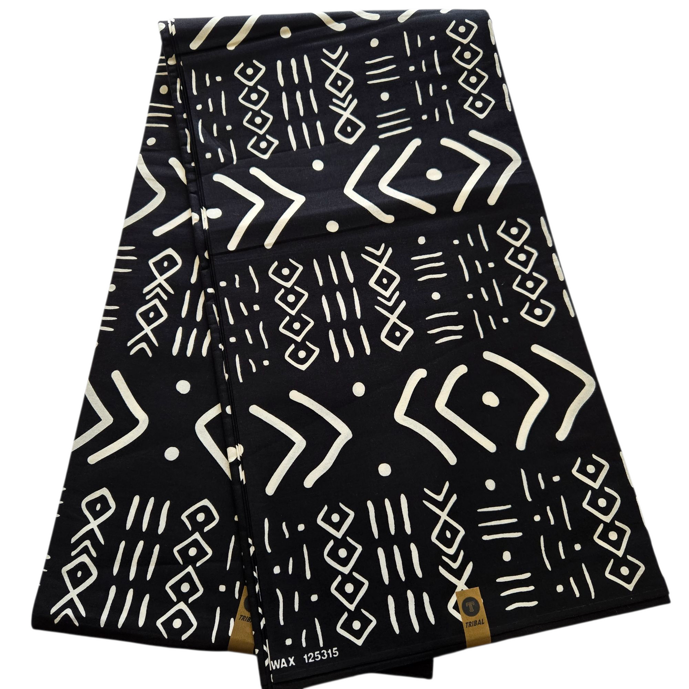 Black and White Tribal Ankara Fabric, Black and White African Print Fabric, Monochrome Fabric, 100% Cotton Fabric, AF445