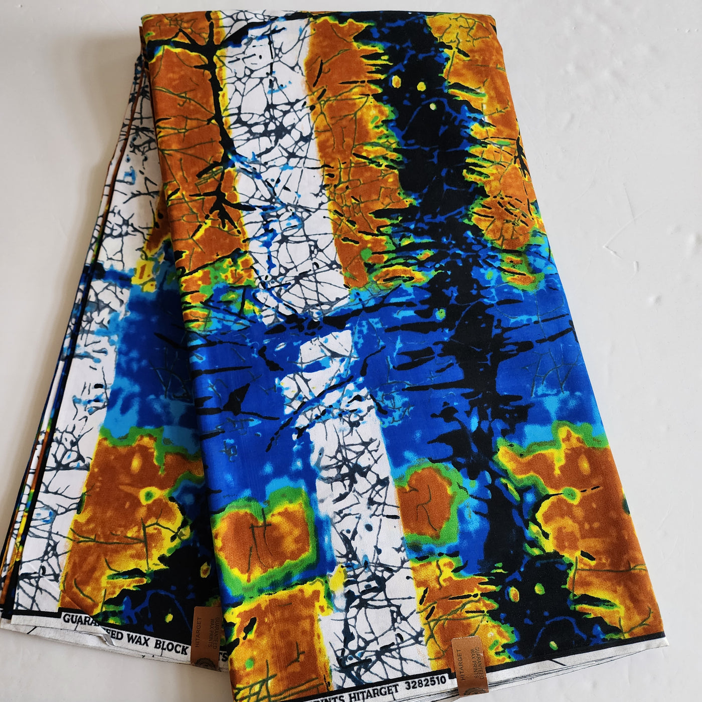 Blue Tie-dye Ankara Fabric, 100% Cotton Fabric AF459