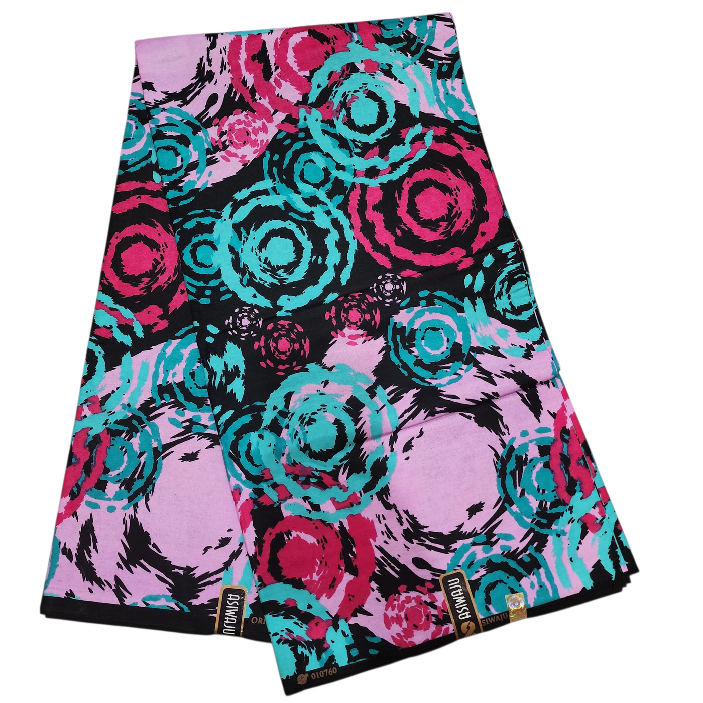 Teal and Pink Ankara Fabric, 100% Cotton Fabric