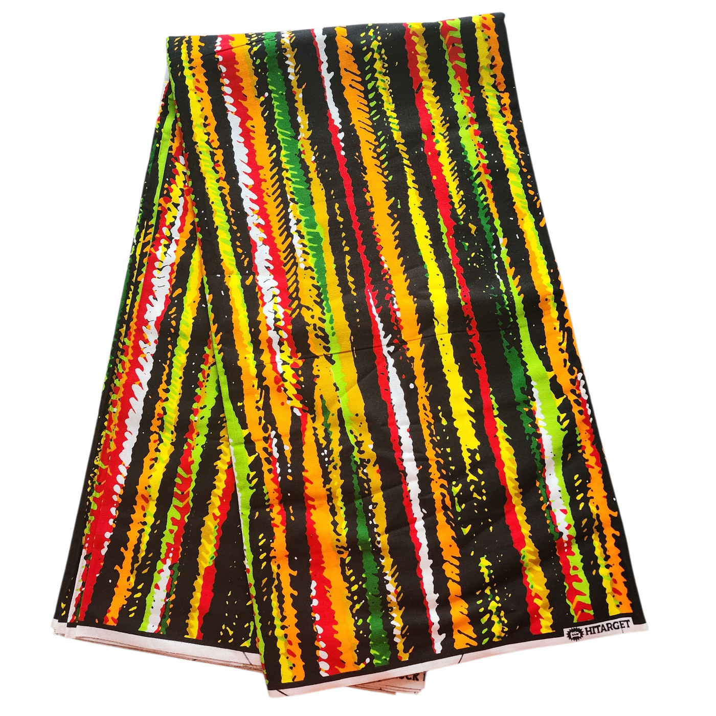 Green, Yellow and Orange Ankara Fabric, African Print Fabric, 100% Cotton Fabric AF465