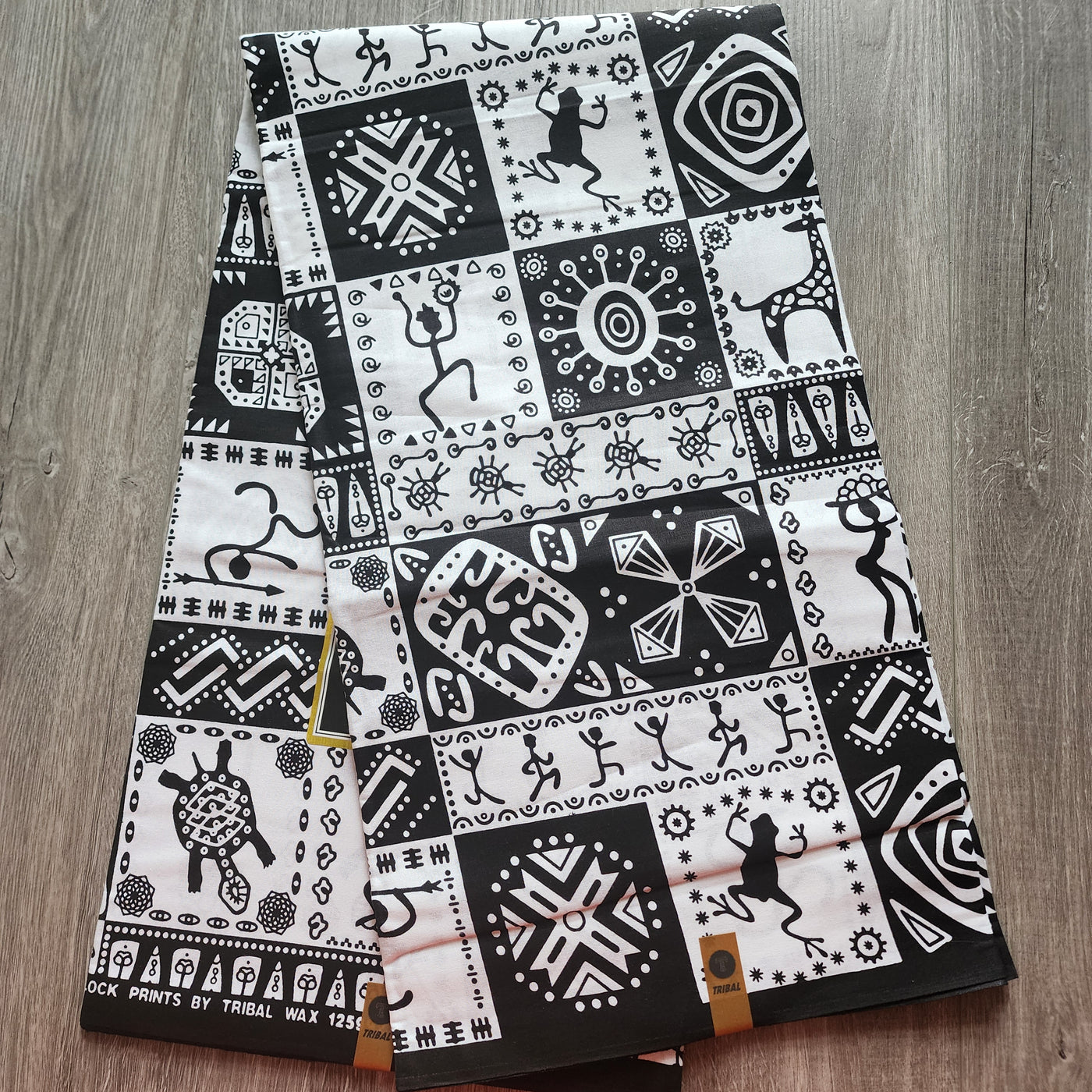 Black and White Tribal Ankara Fabric, Black and White African Print Fabric, Monochrome Fabric, 100% Cotton Fabric, AF464