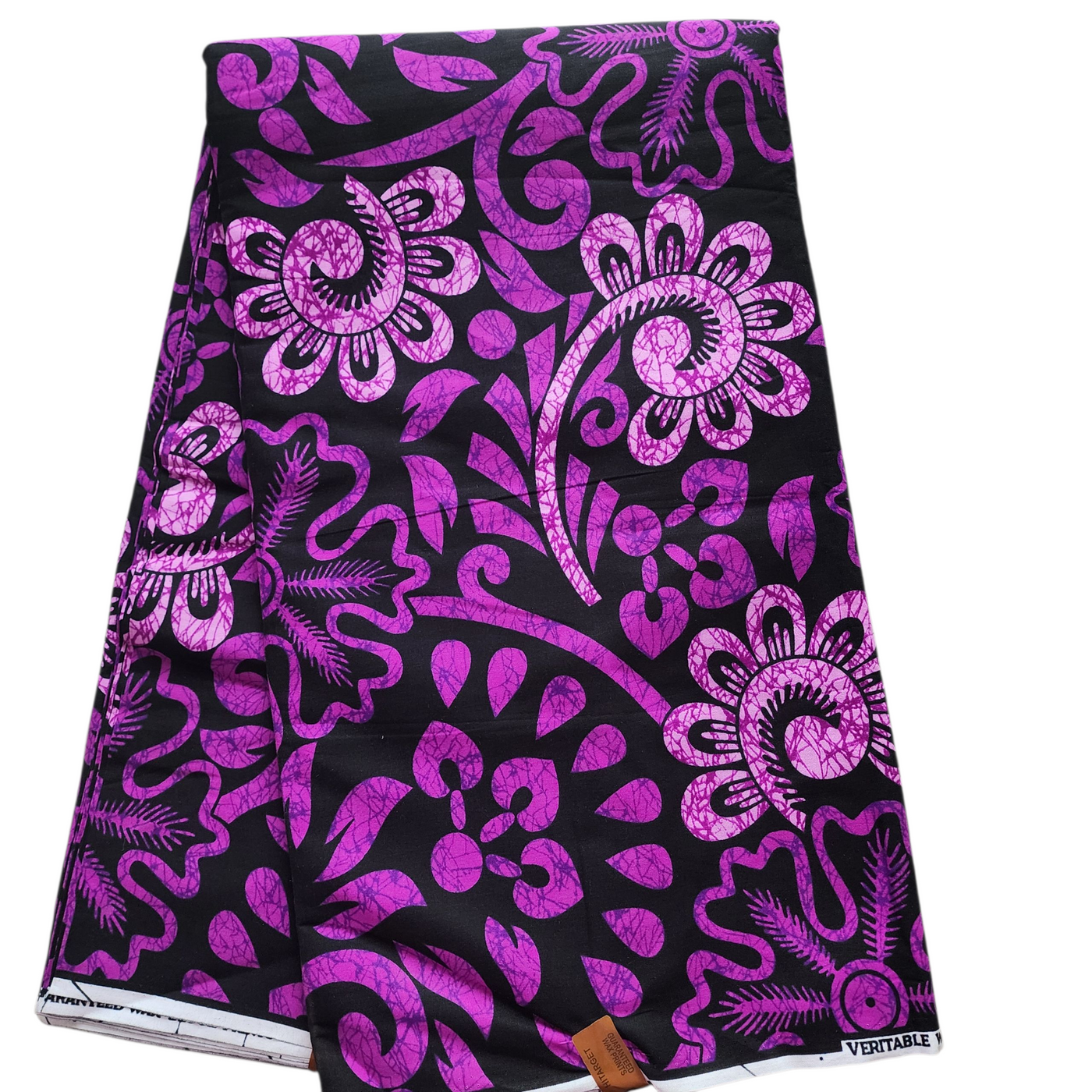 Purple and Black Ankara Fabric, African Print Fabric, 100% Cotton Fabric AF473