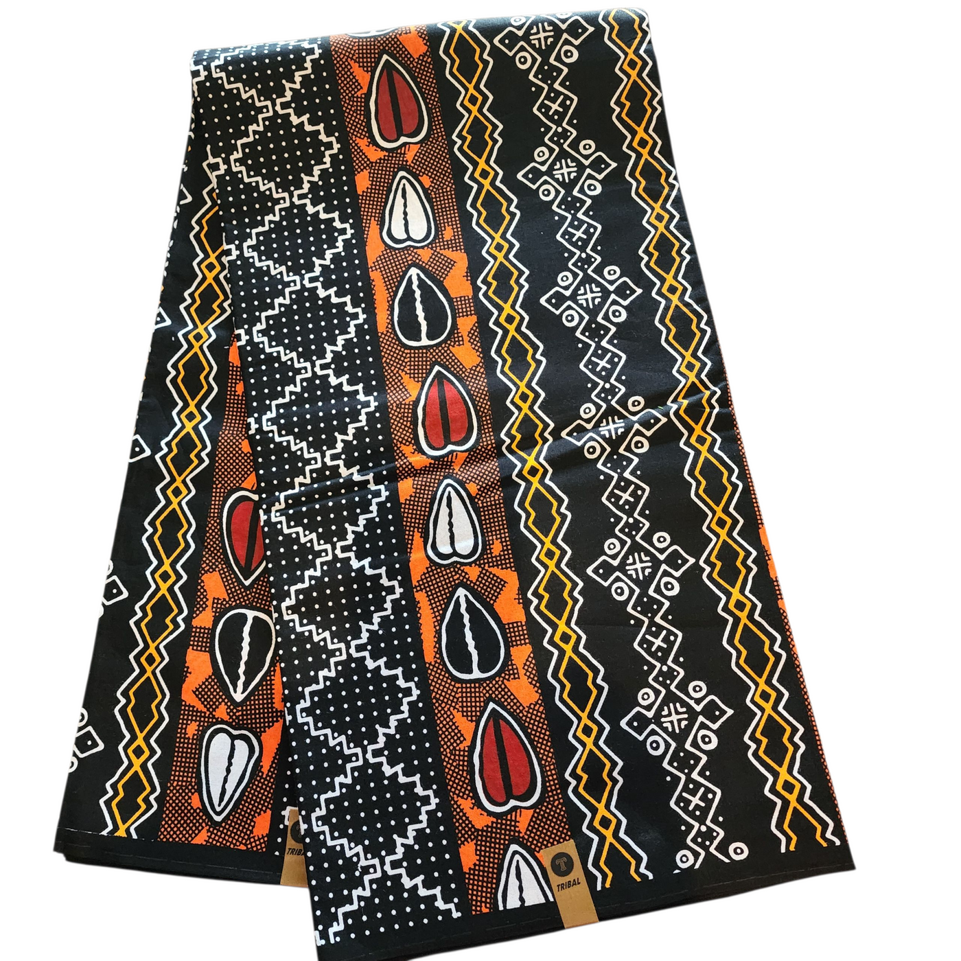 Black, Brown  and Beige Tribal Ankara Fabric, 100% Cotton Fabric AF463