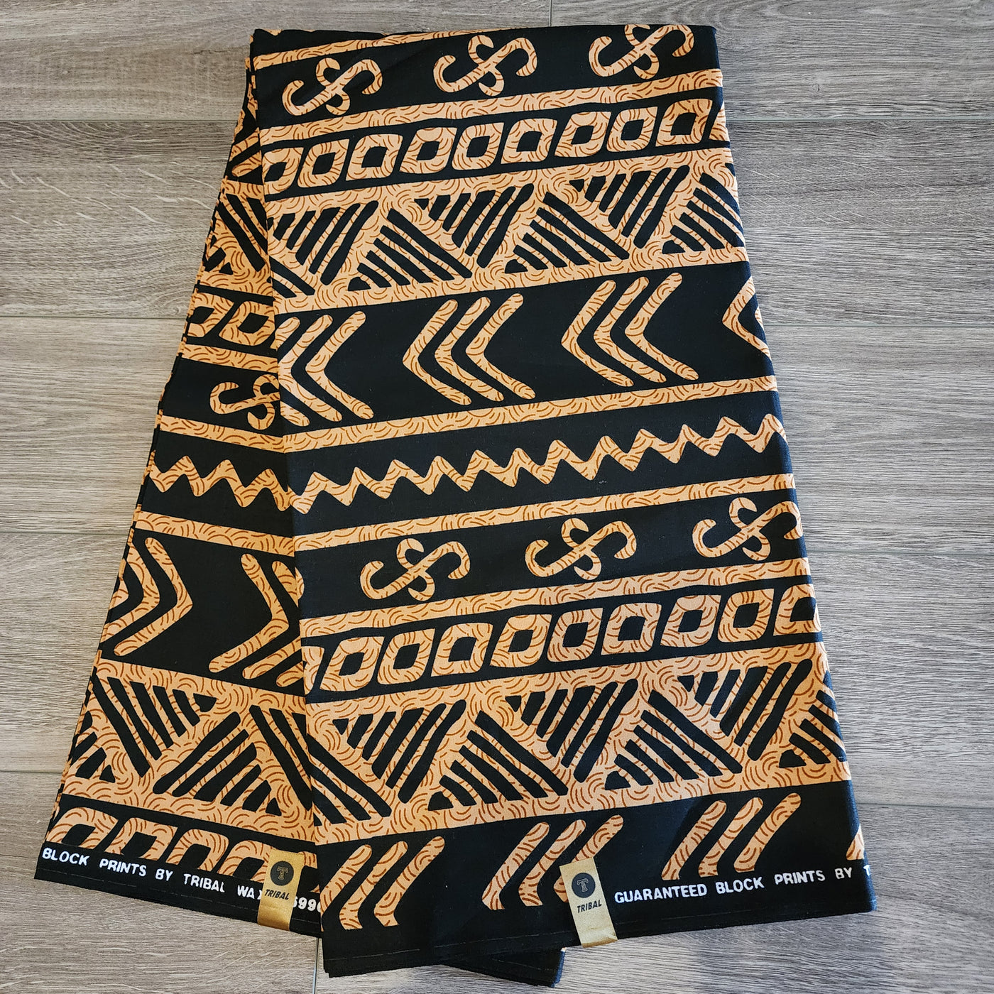 Black and Brown Tribal Ankara Fabric, 100% Cotton Fabric AF463
