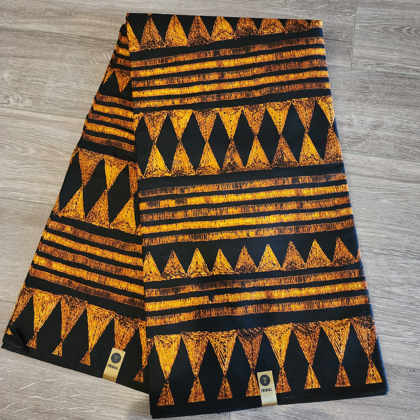 Black and Brown Tribal Ankara Fabric, 100% Cotton Fabric AF463