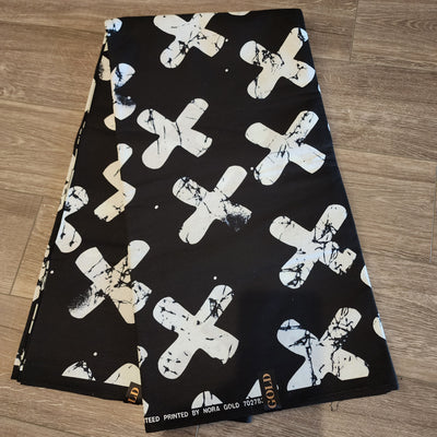 Black and White Tribal Ankara Fabric, Black and White African Print Fabric, Monochrome Fabric, 100% Cotton Fabric, AF464: