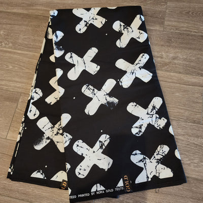 Black and White Tribal Ankara Fabric, Black and White African Print Fabric, Monochrome Fabric, 100% Cotton Fabric, AF464: