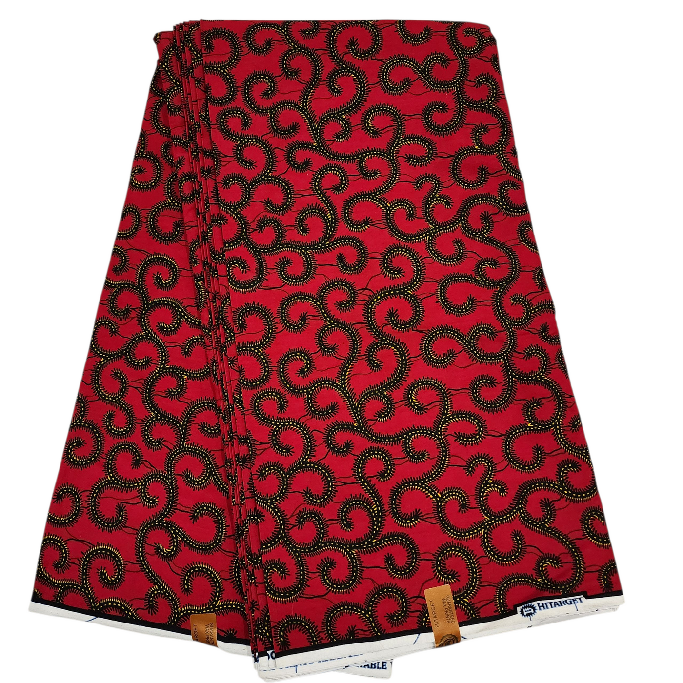 Red and Black Ankara Fabric, 100% Cotton Fabric AF479