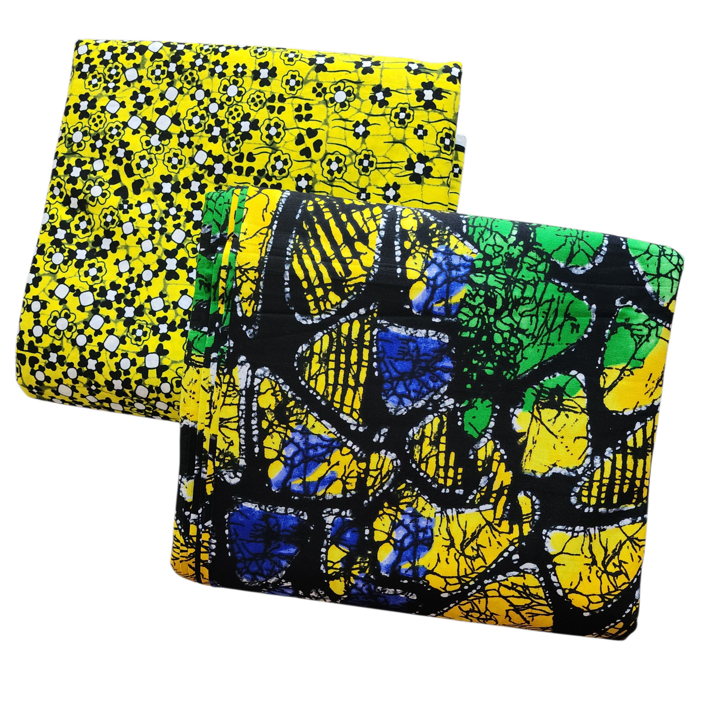 Mix and Match African Print Fabric, Ankara Fabric, 100% Cotton Fabric, Wax Print Fabric, Blue and White Fabric