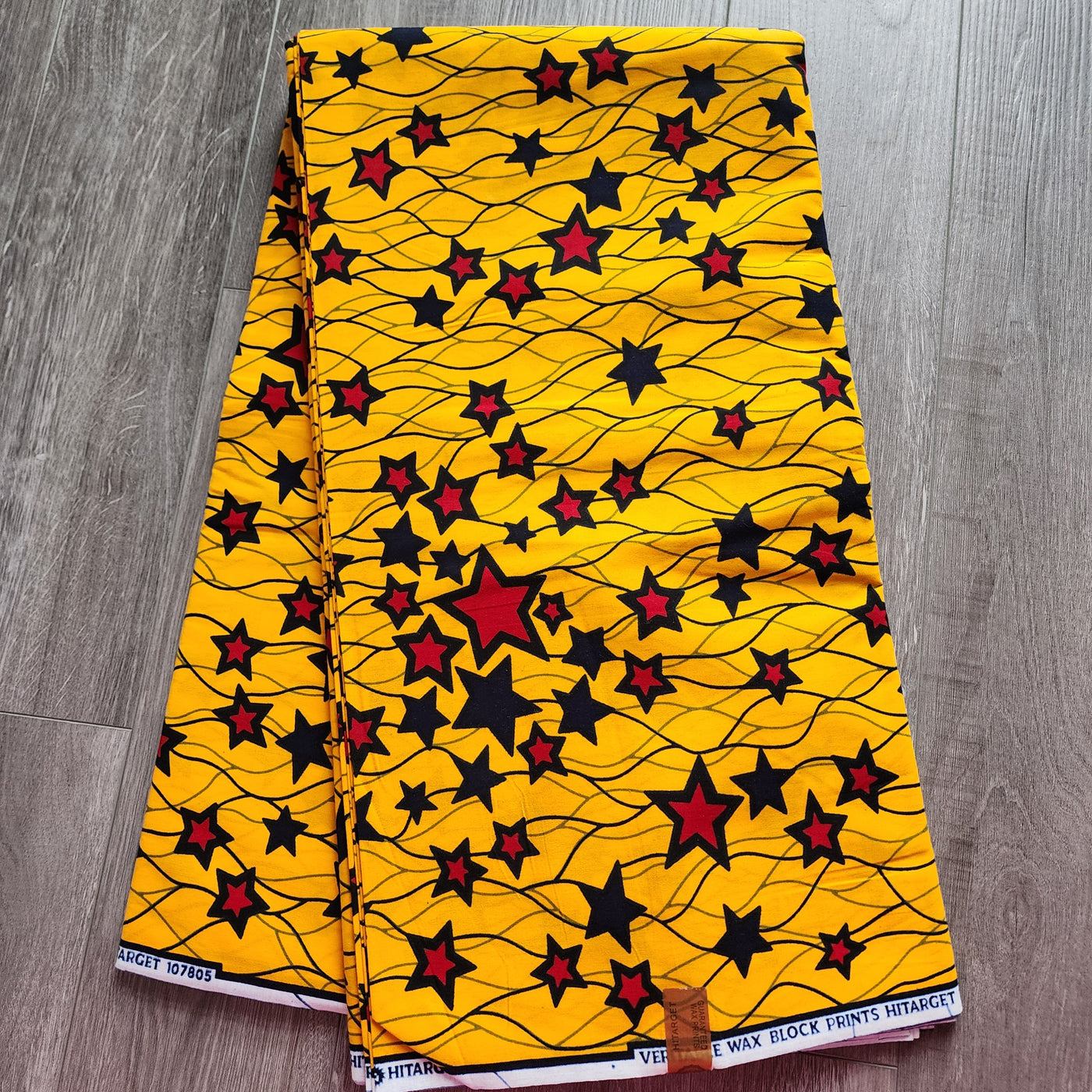 Mix and Match African Print Fabric, Ankara Fabric, 100% Cotton Fabric, Kili Kili Star Fabric, Yellow, Red and Blue Star Fabric