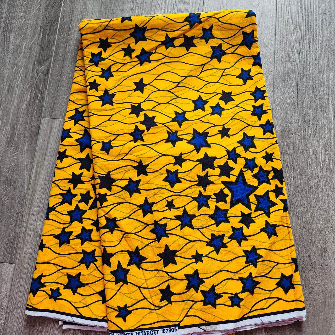 Mix and Match African Print Fabric, Ankara Fabric, 100% Cotton Fabric, Kili Kili Star Fabric, Yellow, Red and Blue Star Fabric