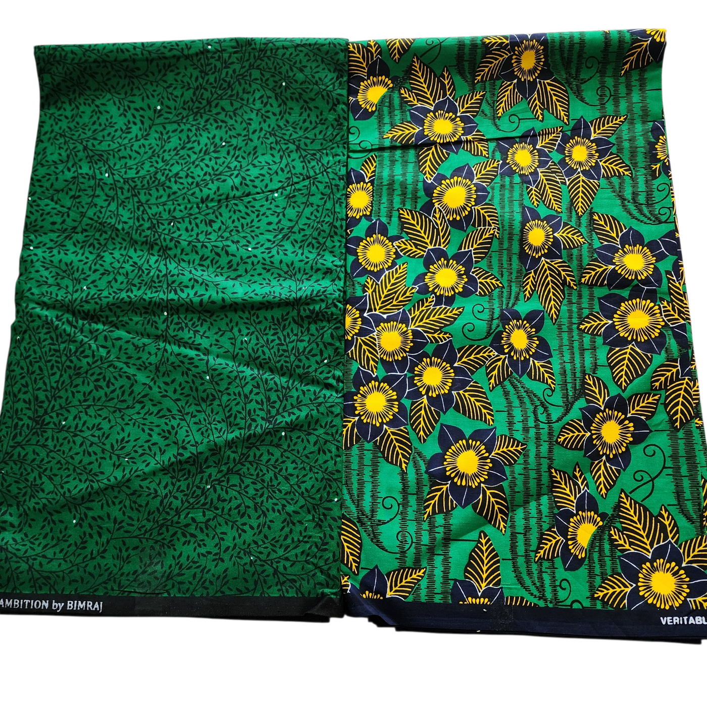 Mix and Match African Print Fabric, Ankara Fabric, 100% Cotton Fabric, Wax Print Fabric, Green and Black Fabric