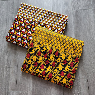 Mix and Match African Print Fabric, Ankara Fabric, 100% Cotton Fabric, Wax Print Fabric, Red, Yellow and Black Ankara Fabric