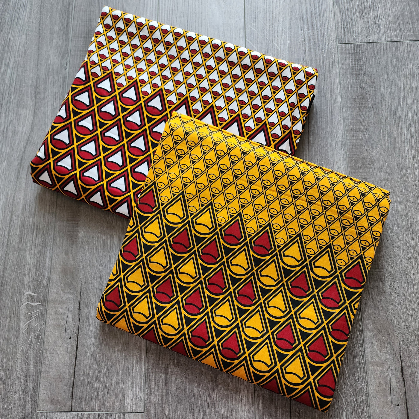 Mix and Match African Print Fabric, Ankara Fabric, 100% Cotton Fabric, Wax Print Fabric, Red, Yellow and Black Ankara Fabric