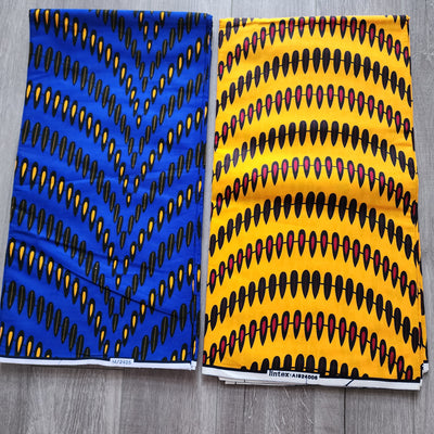 Mix and Match African Print Fabric, Ankara Fabric, 100% Cotton Fabric, Wax Print Fabric, Blue and Black Ankara Fabric