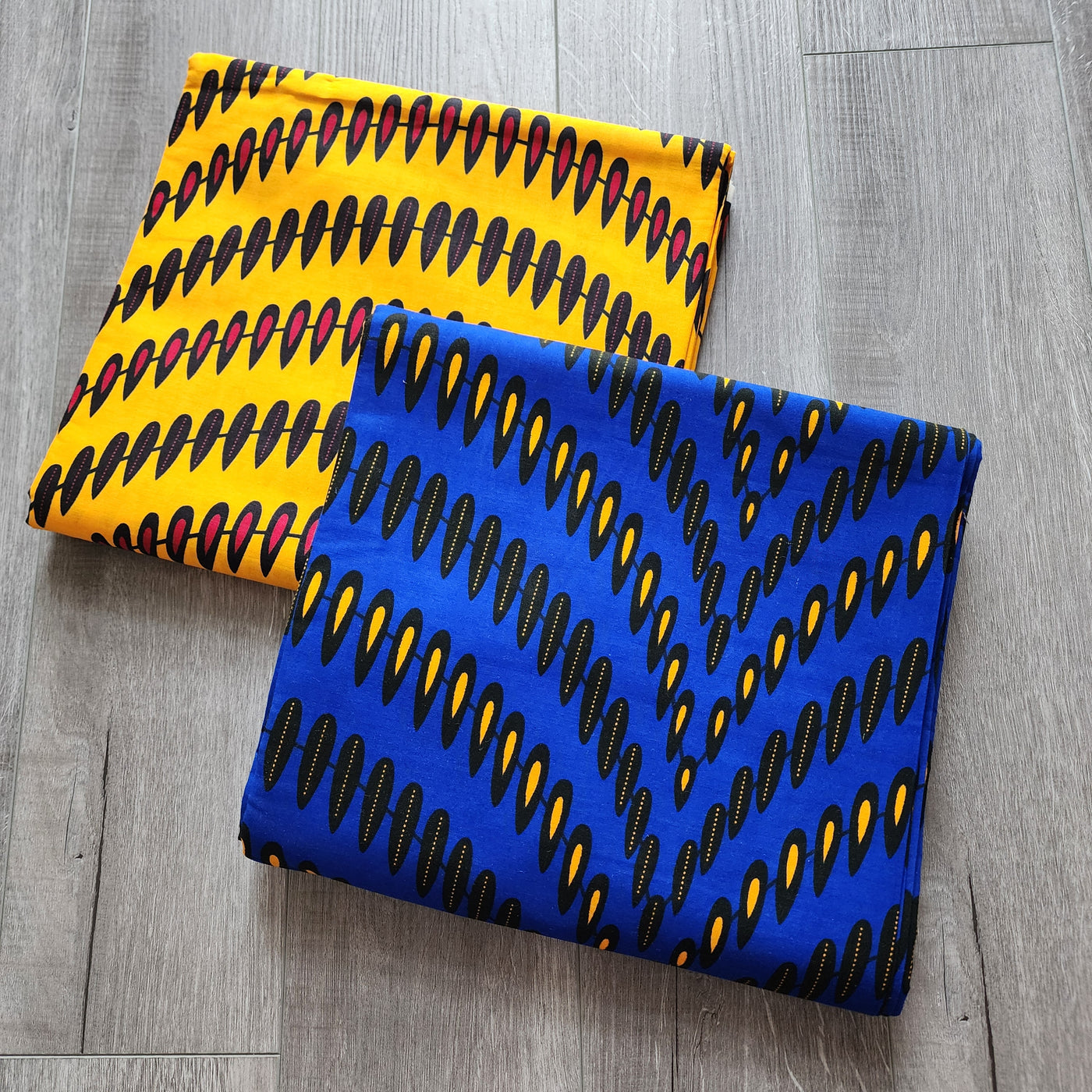 Mix and Match African Print Fabric, Ankara Fabric, 100% Cotton Fabric, Wax Print Fabric, Blue and Black Ankara Fabric