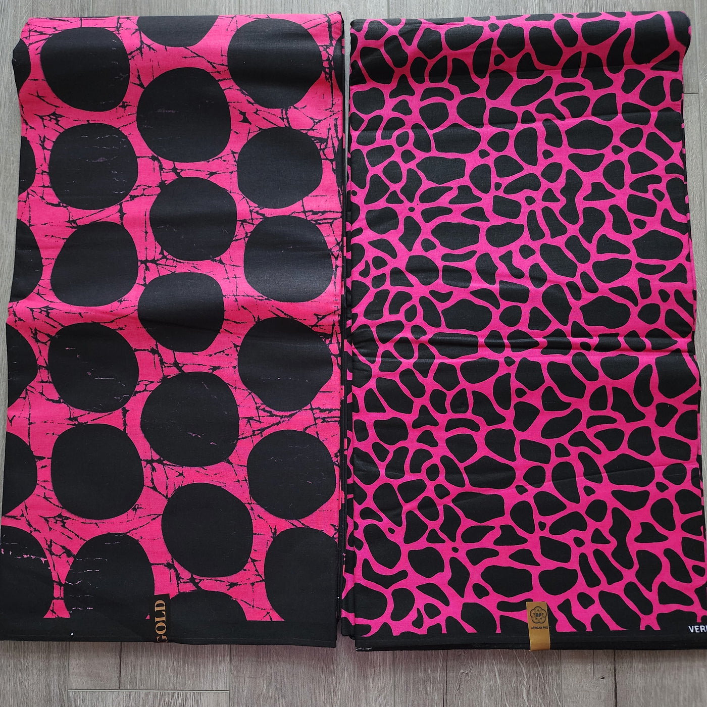 Mix and Match African Print Fabric, Ankara Fabric, 100% Cotton Fabric, Wax Print Fabric, Pink and Black Ankara Fabric