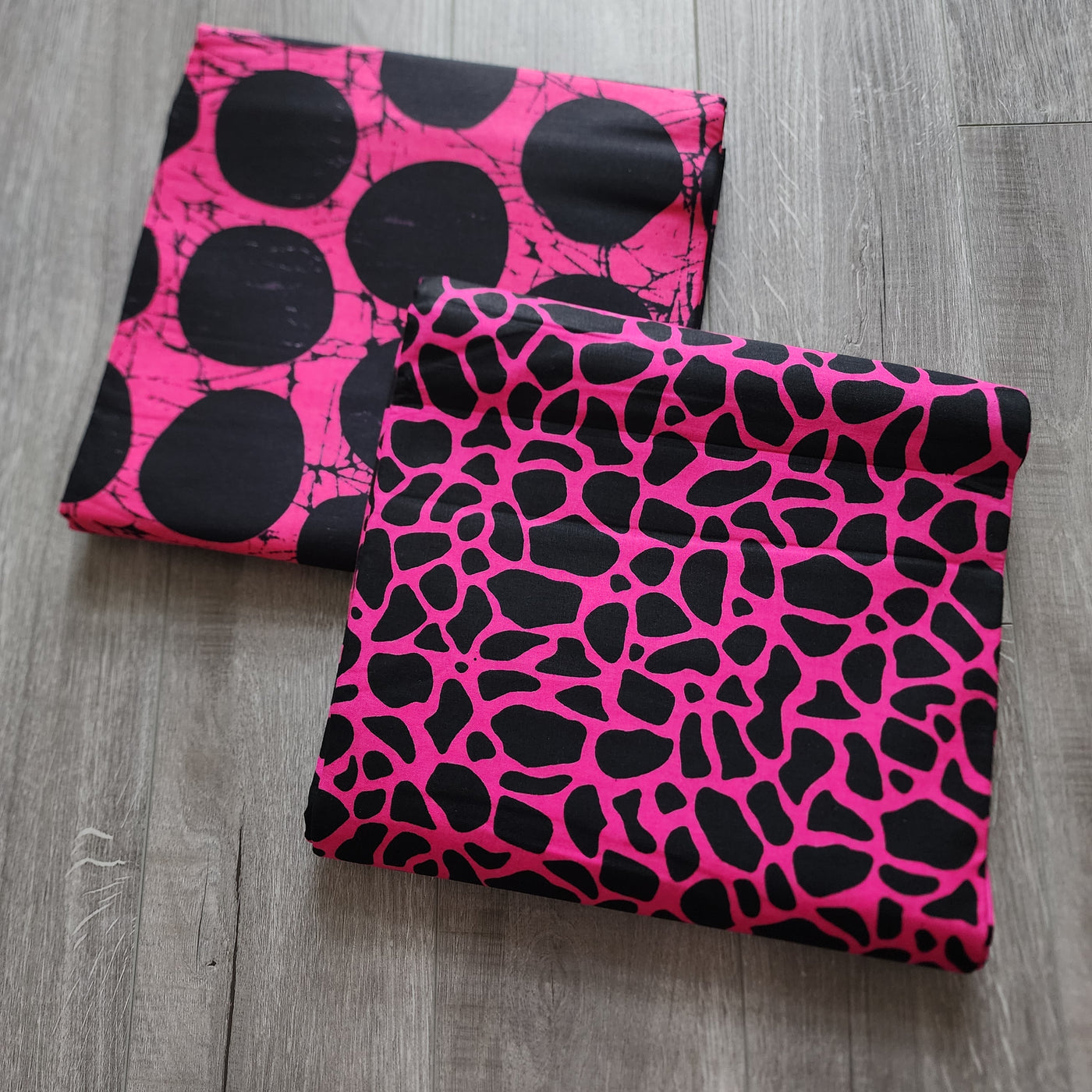 Mix and Match African Print Fabric, Ankara Fabric, 100% Cotton Fabric, Wax Print Fabric, Pink and Black Ankara Fabric