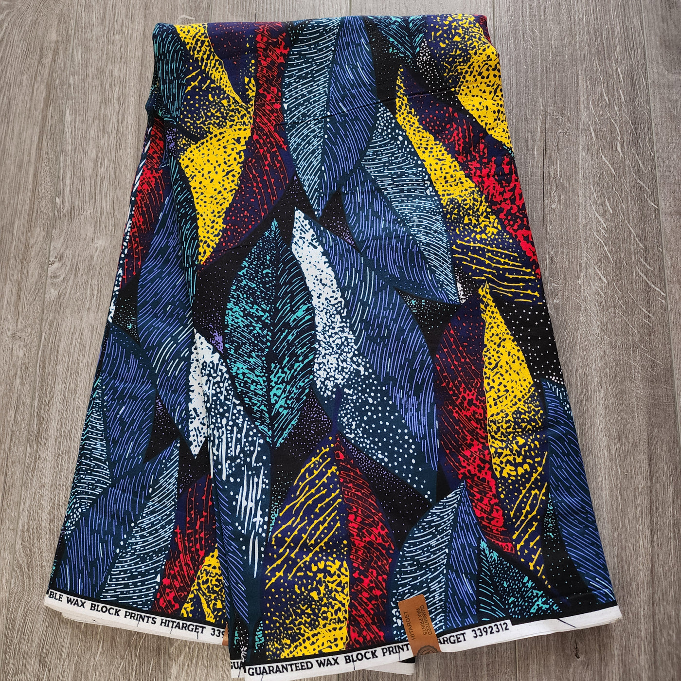 Blue, Yellow and Red Ankara Fabric, 100% Cotton Fabric, African Print ...