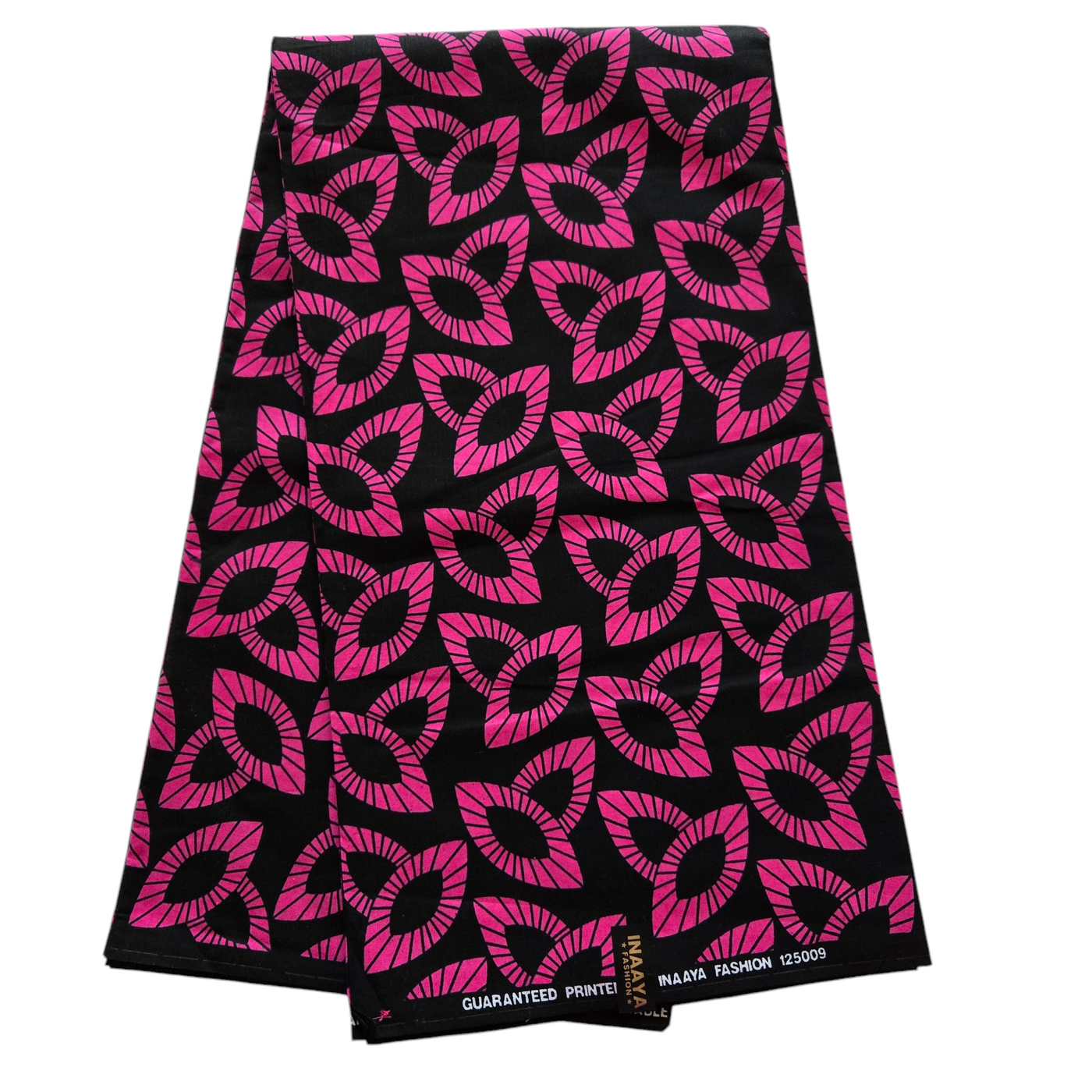 Black and Pink African Print Fabric, Black Fabric, Pink Fabric Ankara Fabric, AF310