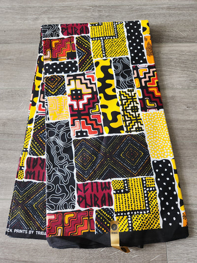 Patchwork African Print Fabric, Ankara Fabric AF70