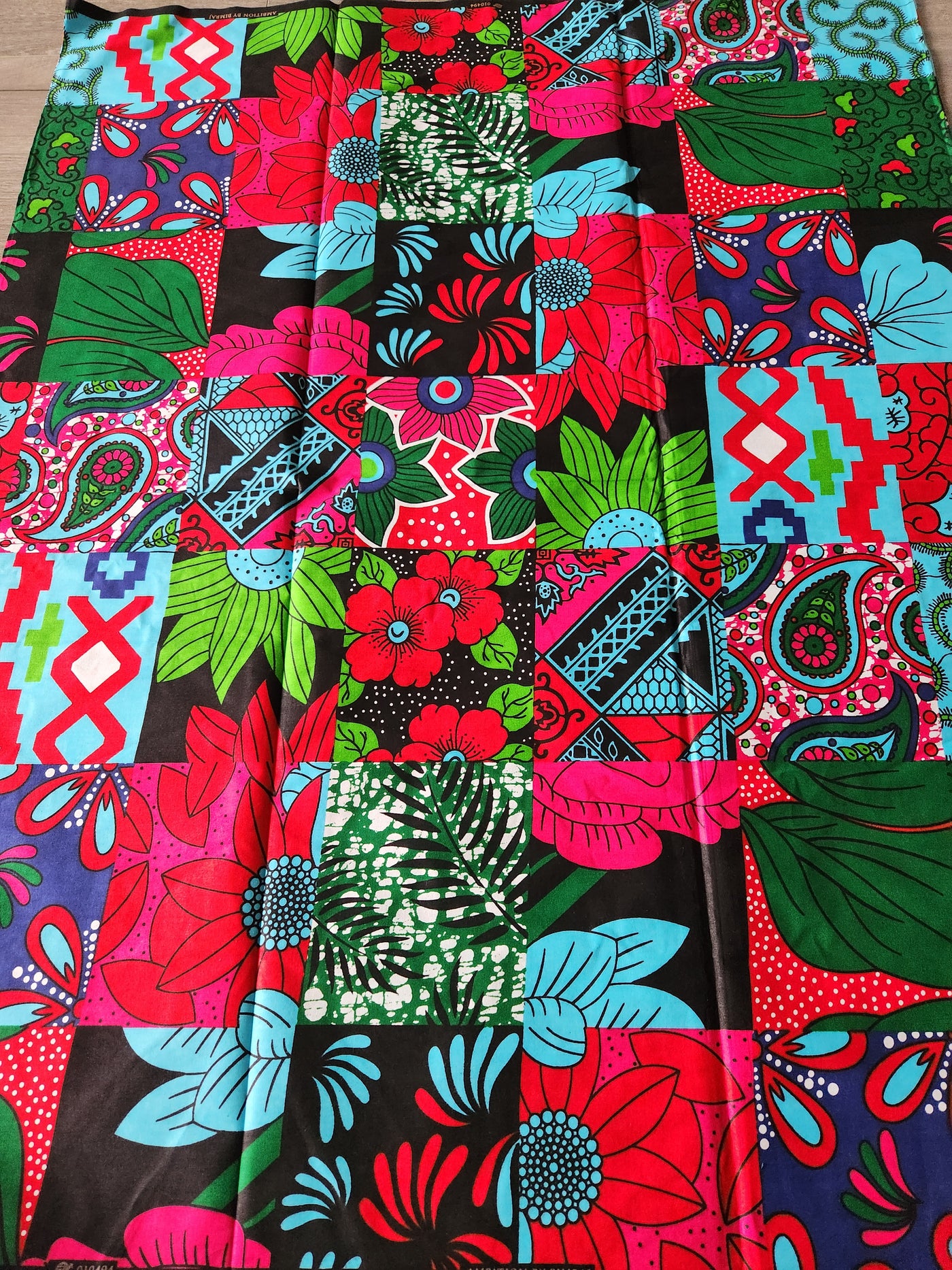 Patchwork African Print Fabric, Ankara Fabric AF59