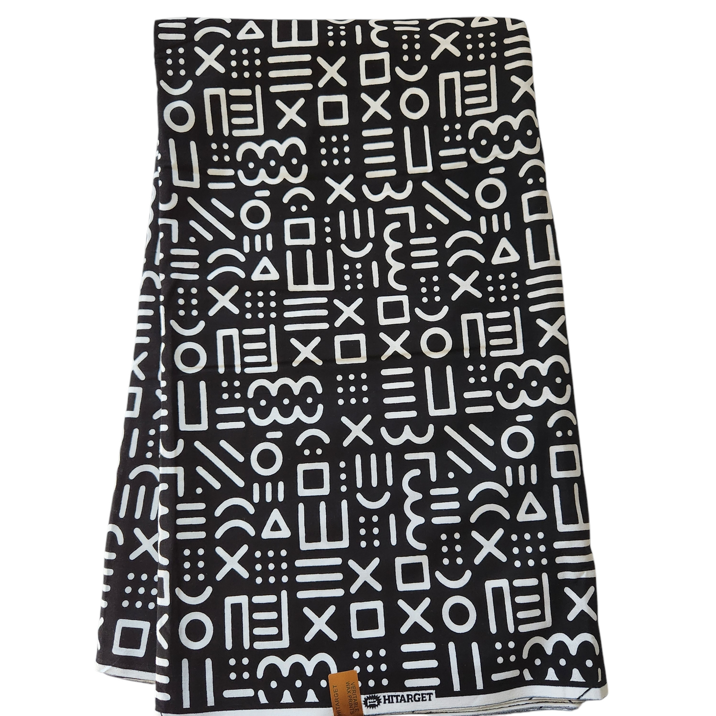 Black and White Tribal African Print Fabric, Monochrome Fabric, Ankara Fabric, AF268