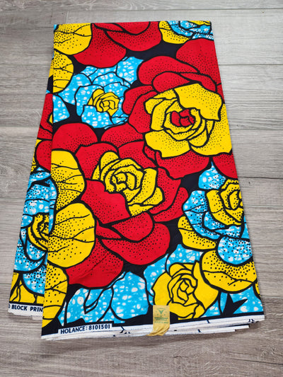 Multicolor African Print Fabric, Ankara Fabric