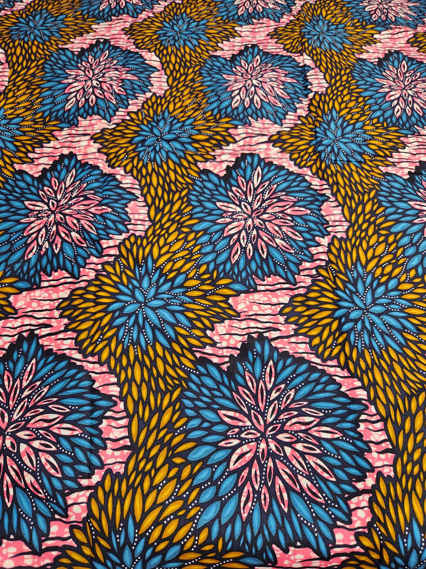 Pink African Print Fabric ACS2210