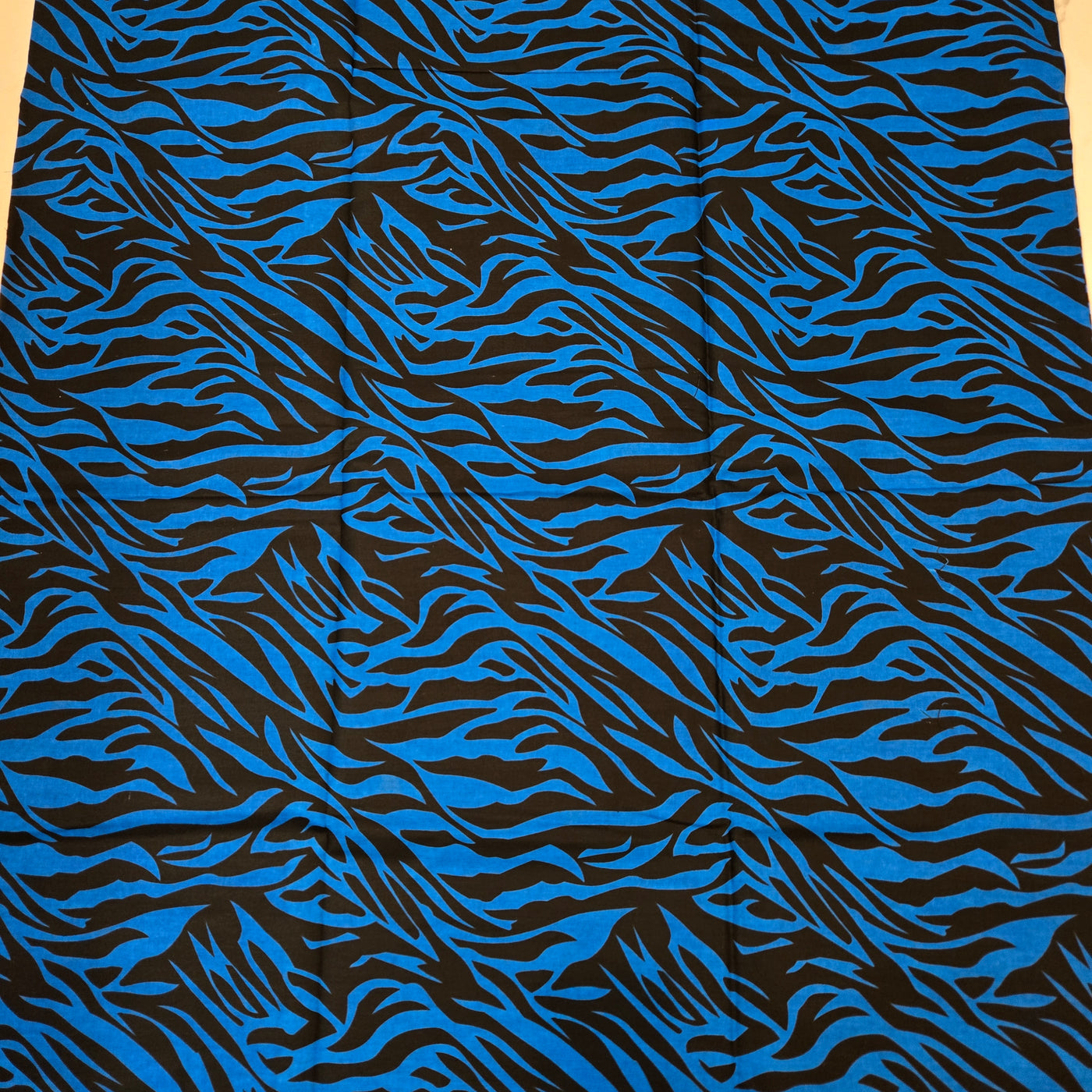 Blue and Black African Print Fabric, Ankara Fabric, AF337