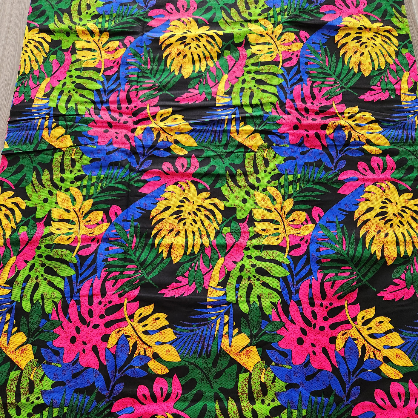 Black, Pink and Green African Print Fabric, Ankara Fabric, AF292