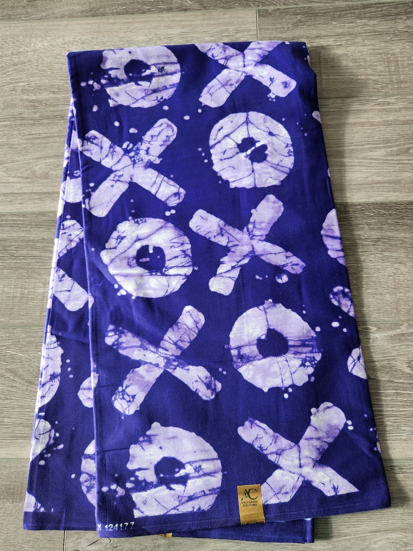 Purple and White African Print Fabric, Ankara Fabric, XO Fabric, AF136