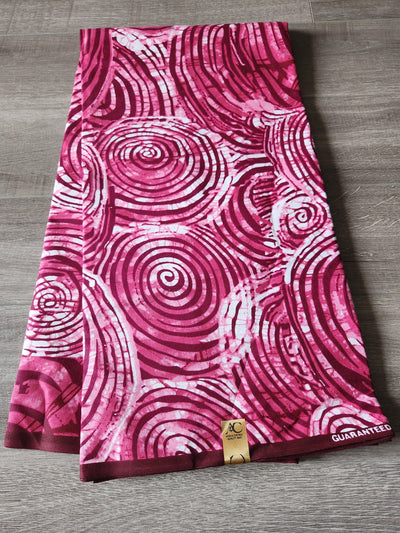 Pink Tie-Dye Ankara Print Fabric