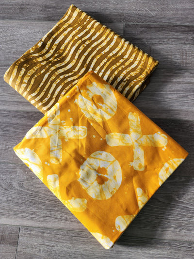 Yellow and Gold Multicolor Mix and Match African Fabric