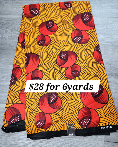 African Ankara Print Fabric