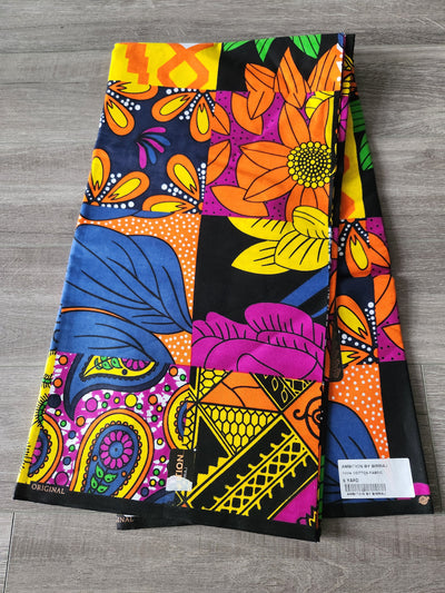 Patchwork African Print Fabric, Ankara Fabric AF60