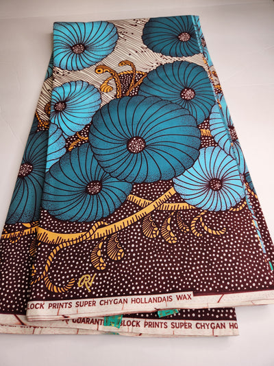 White African Ankara Print Fabric