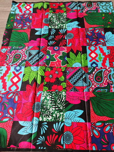 Patchwork African Print Fabric, Ankara Fabric AF59