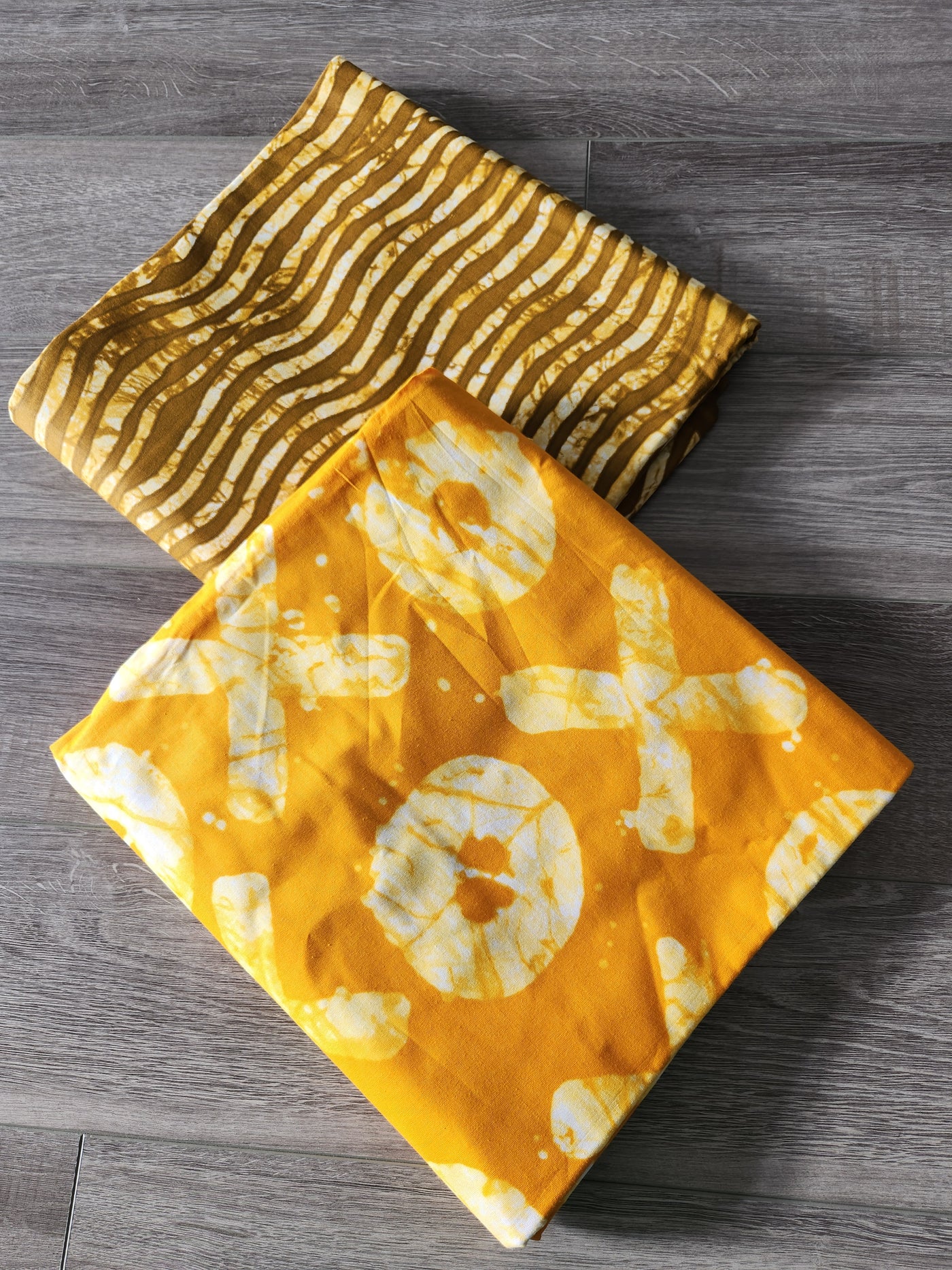 Yellow and Gold Multicolor Mix and Match African Fabric