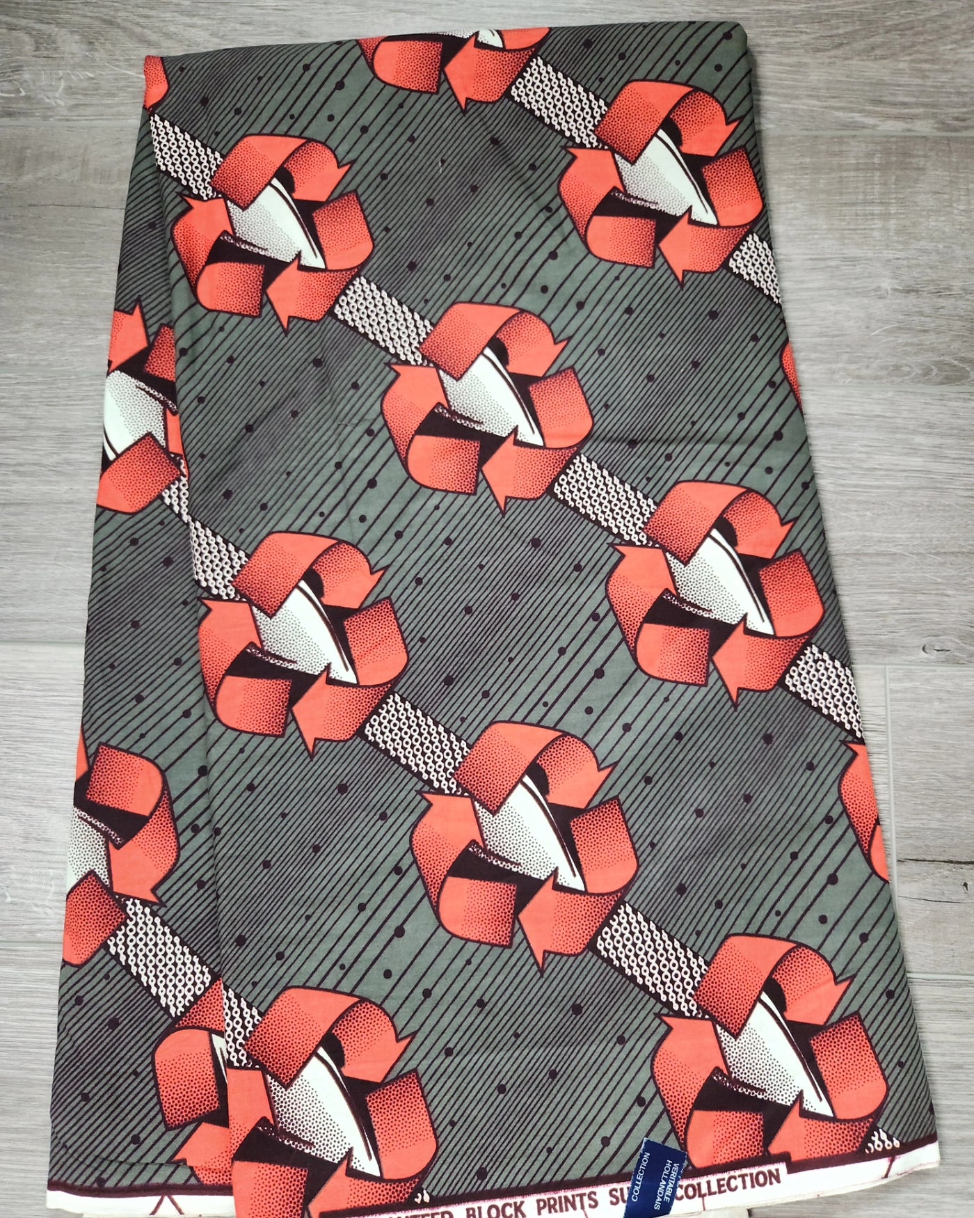 Brown African Ankara Print Fabric