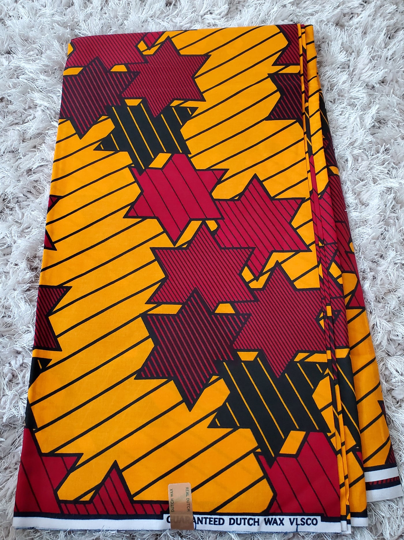 Yellow Ankara Print Fabric