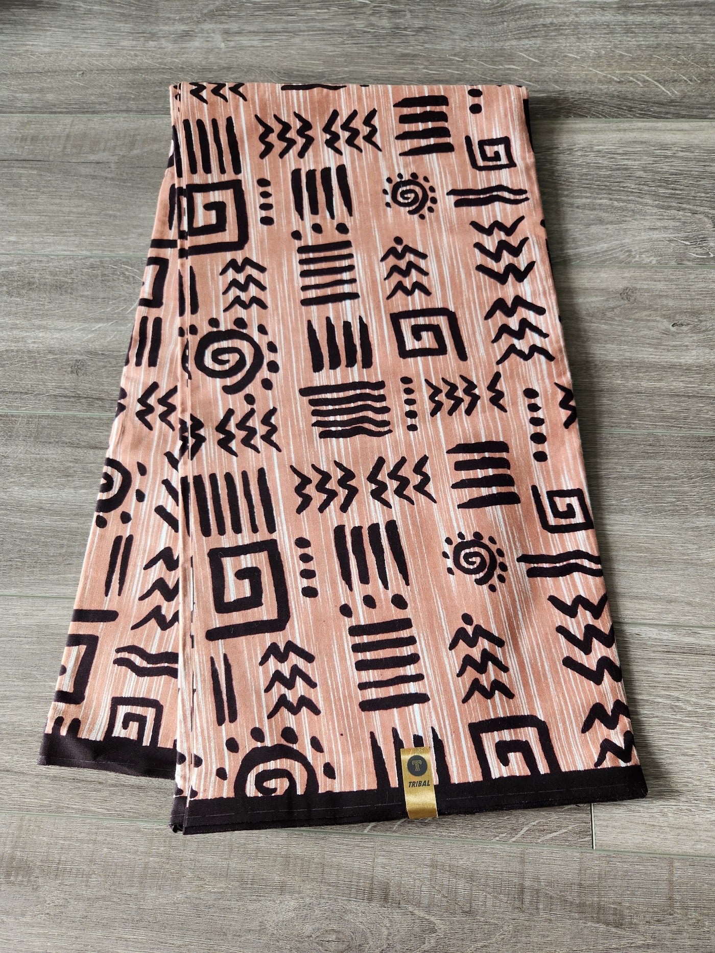 Brown African Print Fabric, Ankara Fabric AF25