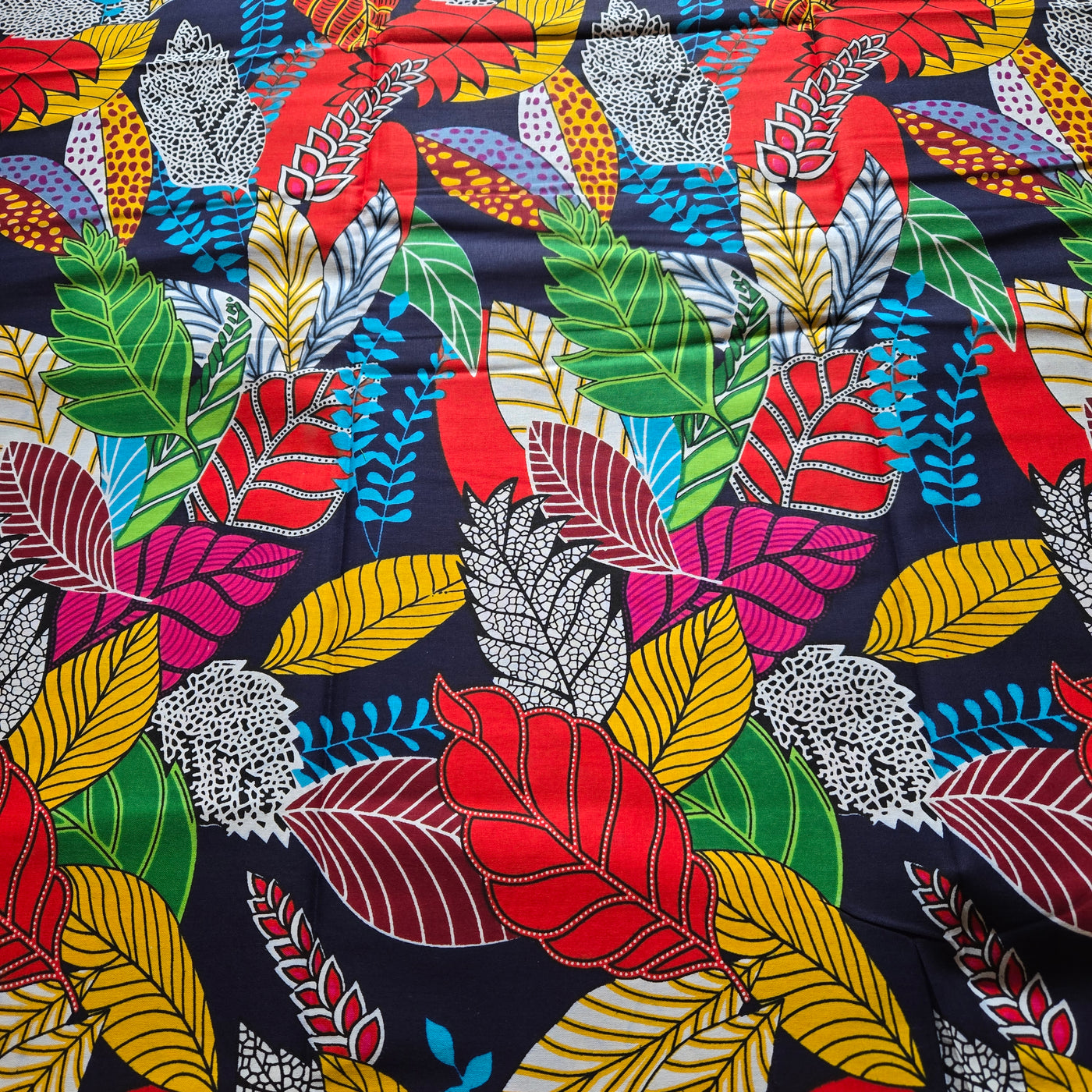 Multicolor African Print Fabric, Black Fabric, Pink Fabric Ankara Fabric, AF324